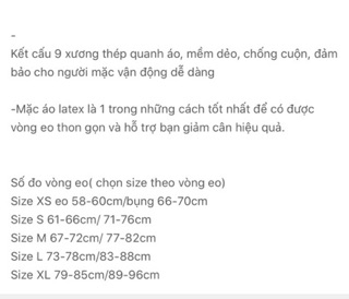 Nịt bụng LATEX có lỗ thông hơi