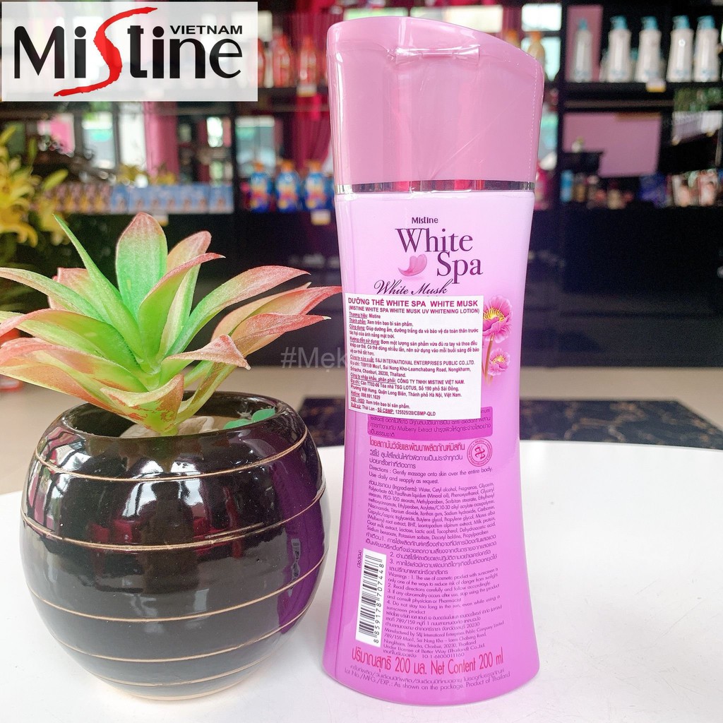 KEM DƯỠNG DA TOÀN THÂN MISTINE WHITE SPA WHITE MUSK LOTION 400 ML