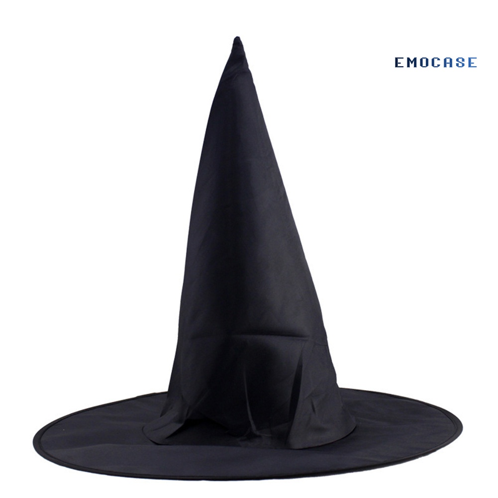 Mũ Phù Thủy Màu Đen Hóa Trang Halloween Cho Nữ