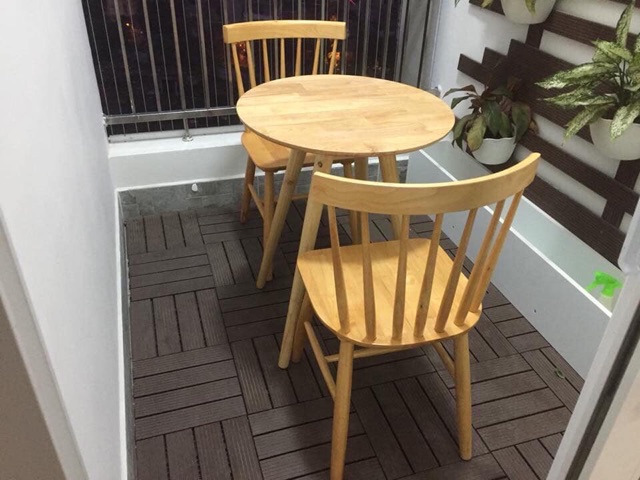 Bộ bàn ăn Nika Tự Nhiên