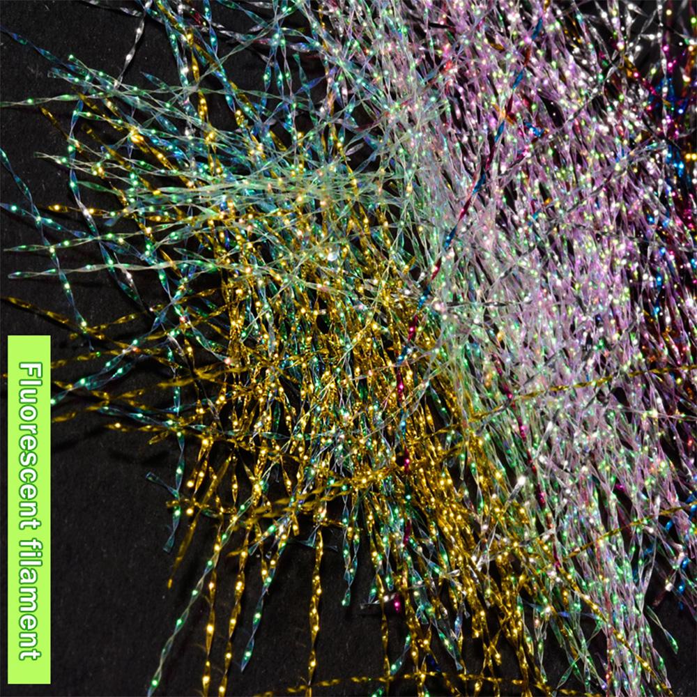 Cuộn Dây Lụa Dạ Quang Nối Dài Móng Tay Phát Sáng Trong Bóng Tối DIY