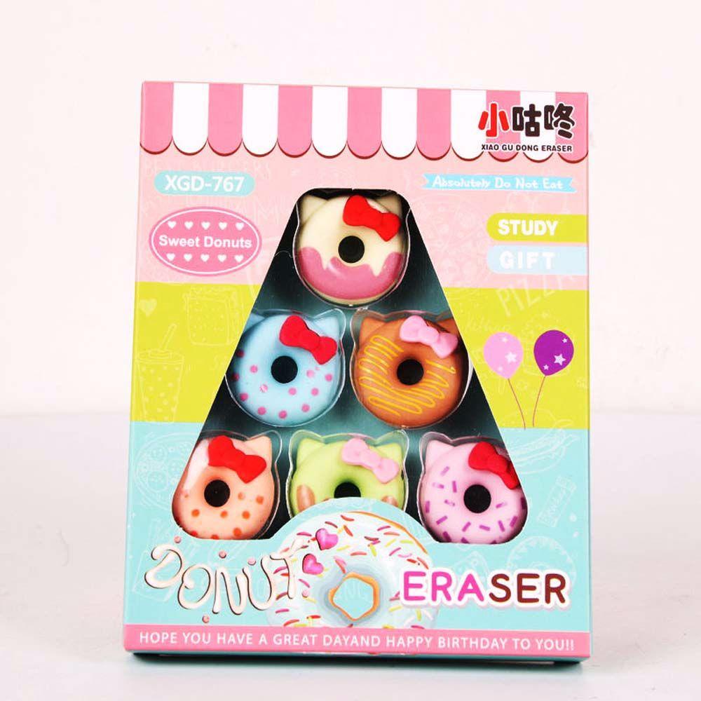 Gôm Tẩy Hình Bánh Donut / Mèo Dễ Thương Cho Học Sinh