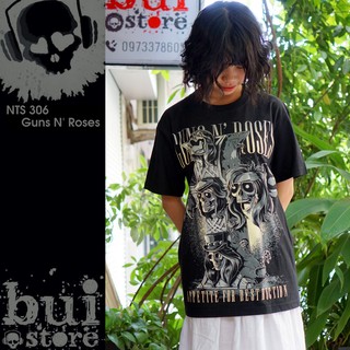 [Mã BUIS45K giảm 45k] Áo Rock band tee phông / thun Guns N' Roses NTS 306
