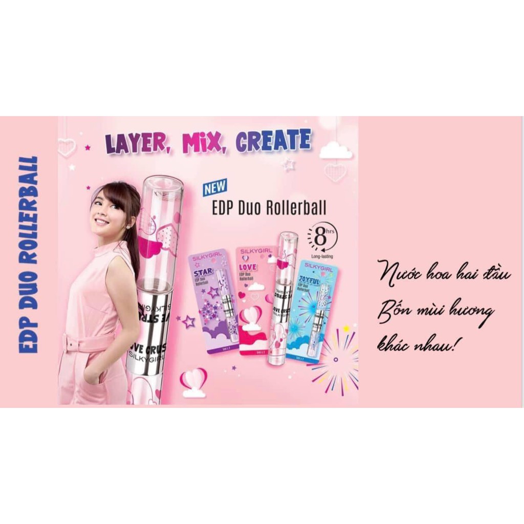Nước Hoa Nữ Hai Đầu - Bốn Mùi Hương Khác Nhau EDP Duo Rollerball SilkyGirl | BigBuy360 - bigbuy360.vn