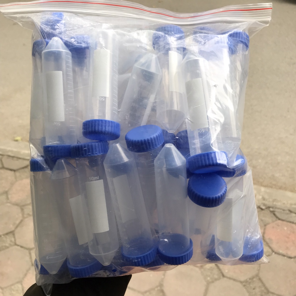 Ống Falcon 50ml, Ống Ly Tâm 50ml Nắp Vặn , Đáy Nhọn