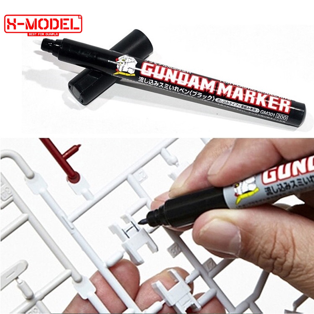 Bút kẻ chảy mô hình Gunpla Mr.HOBBY GM301P, GM302P, GM303P chính hãng do X-MODEL cung cấp dụng cụ làm mô hình gundam