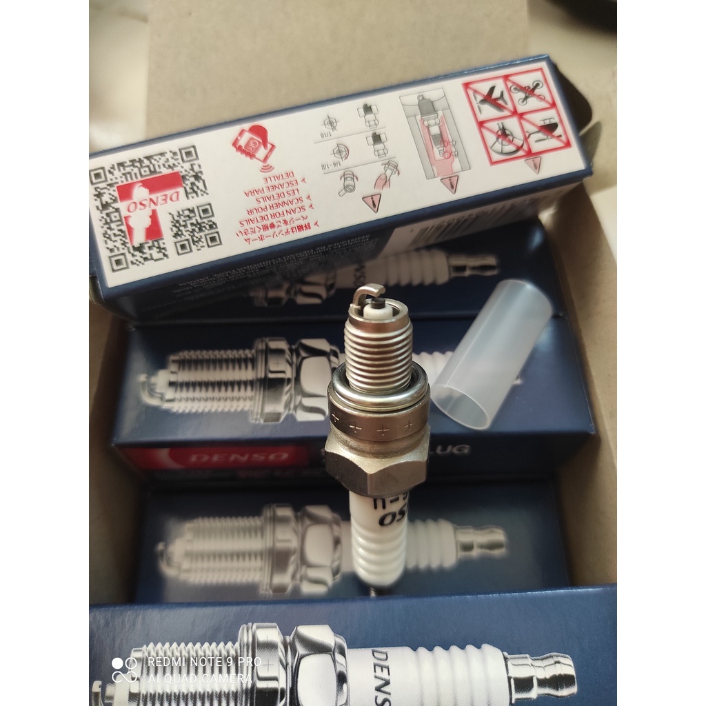 BUGI DENSO CHÂN NGẮN TIÊU CHUẨN   DÒNG SIRIUS / DREAM / WAVE 100 / FUTURE 1 / MIO / HAYATE / ATILA