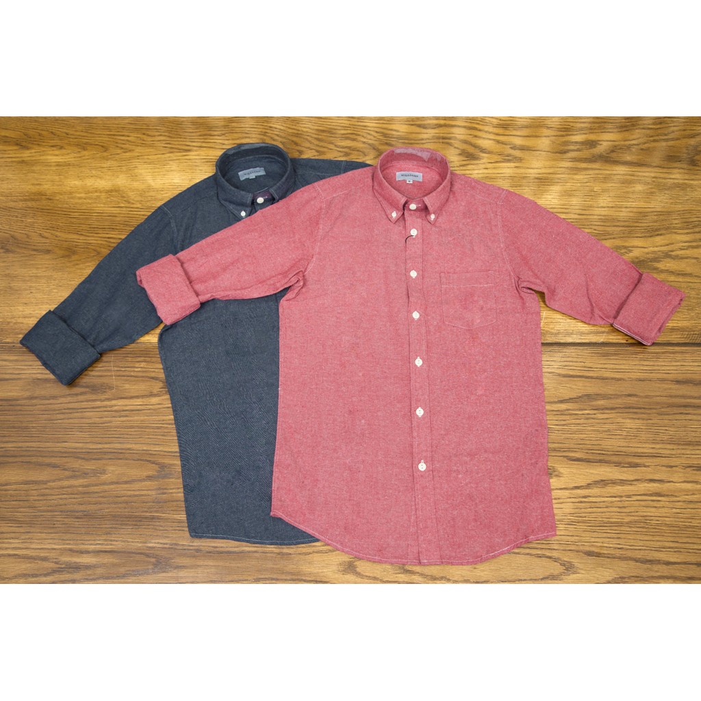 Áo sơ mi Chambray Xanh Navy - Williams 100% cotton