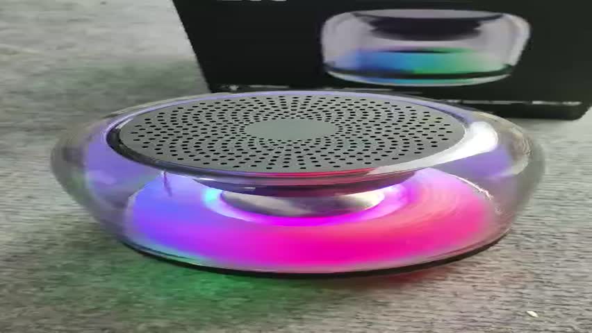 Loa Bluetooth Mini Trong Suốt Có Đèn Led RGB Đổi Màu Để Bàn Loa bluetooth L30 cao cấp âm thanh vòm 6D cực đã | BigBuy360 - bigbuy360.vn