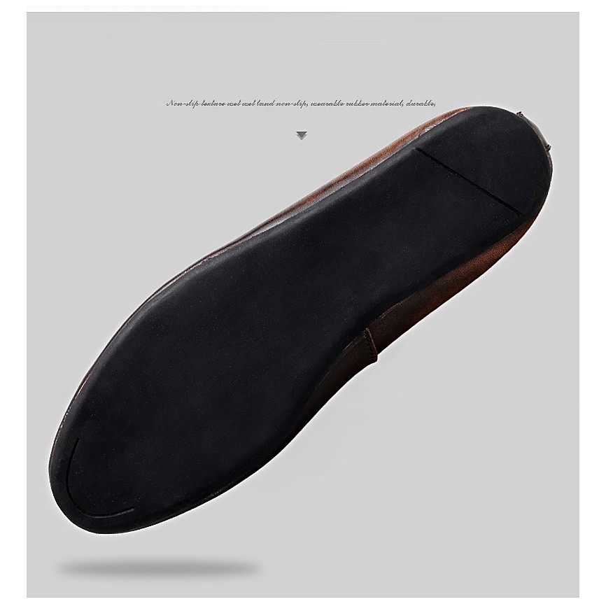 Giày lười da nam kiểu dáng đơn giản