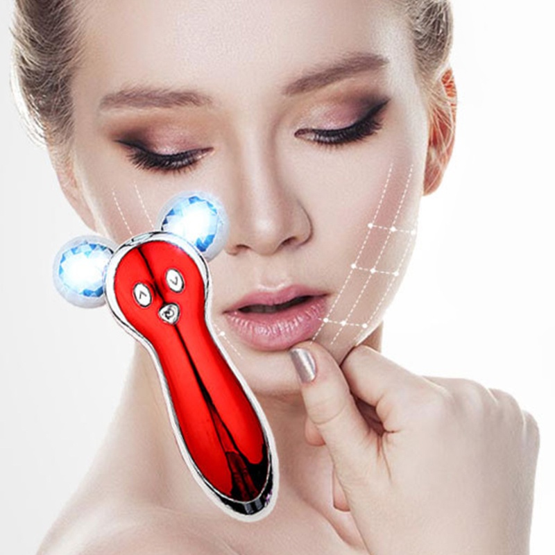 Cây Lăn Massage Mặt Chống Lão Hóa Tạo Hình Chữ T Tiện Dụng