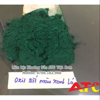 Bột màu oxit sắt màu xanh lá ( túi 1kg)
