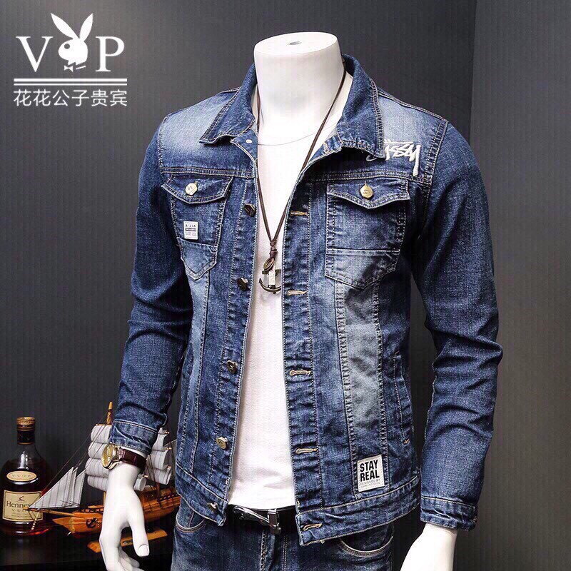 Áo khoác jean nam xam nam tính Hàn Quốc SSY chuẩn men là đây size M-L-XL MS1111 TP31