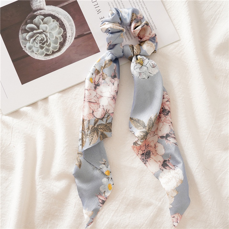 Dây buộc tóc Haimeikang tam giác thiết kế ruy băng thời trang dễ phối đồ dành cho nữ