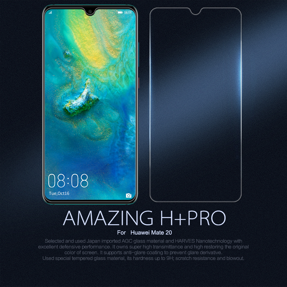 Kính Cường Lực NILLKIN H + PRO Cho Huawei Mate 20 0.2mm 9H Siêu Mỏng Chống Chói Chống Nổ Bảo Vệ Điện Thoại