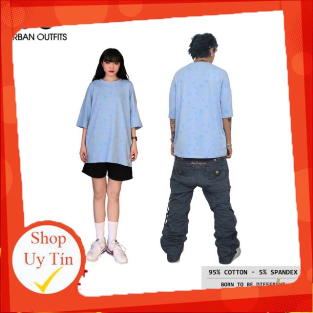 Áo Thun Tay Lỡ Nam Nữ Unisex Form Rộng URBAN OUTFITS In Tràn Chữ ATO32 100 Cotton