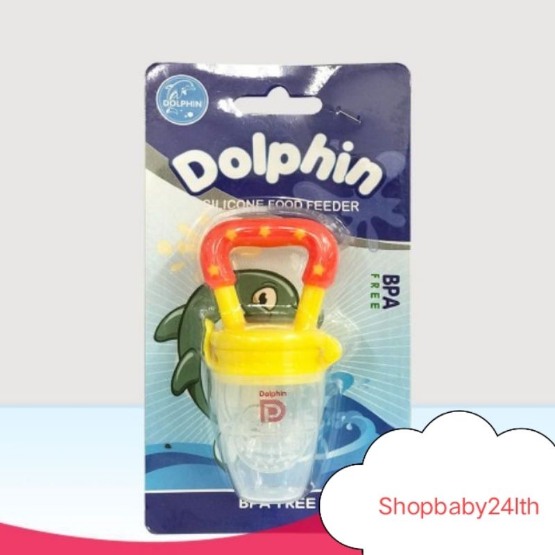 Túi nhai ăn dặm chống hóc Silicon cao cấp hiệu Dolphin