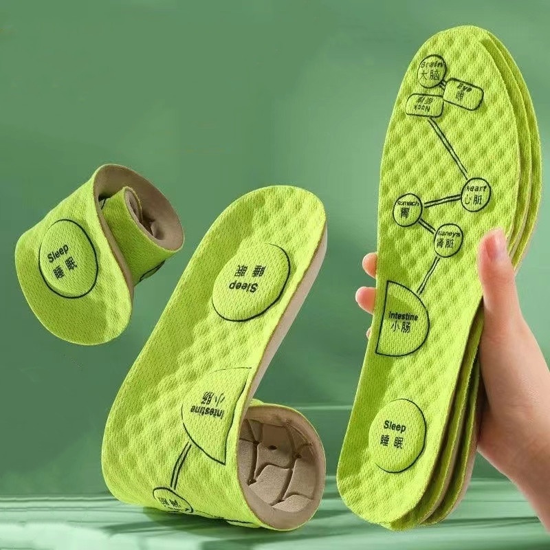 Miếng Lót Giày Mát Xa Chân Chiết Xuất Cây Ngải Đắng Siêu Mềm Giúp Giảm Đau