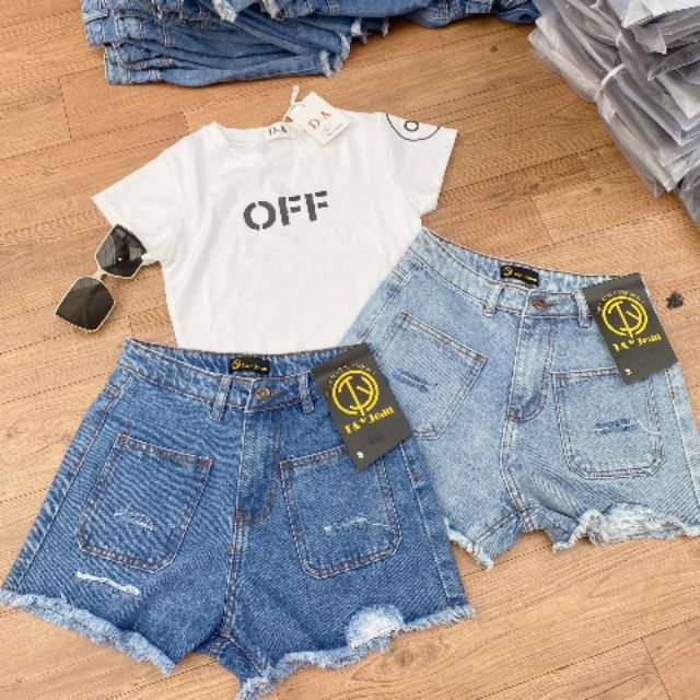 QUẦN SHORT NỮ SIZE NHỎ TÚI VUÔNG RÁCH T&amp;Y