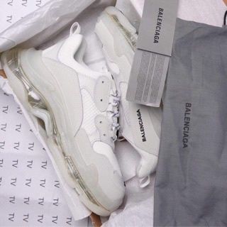 Giầy balenciaga màu trắng đế hơi