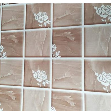 Decal dán bếp tráng nhôm cách nhiệt đóa hồng nâu khổ 60cm keo sẵn