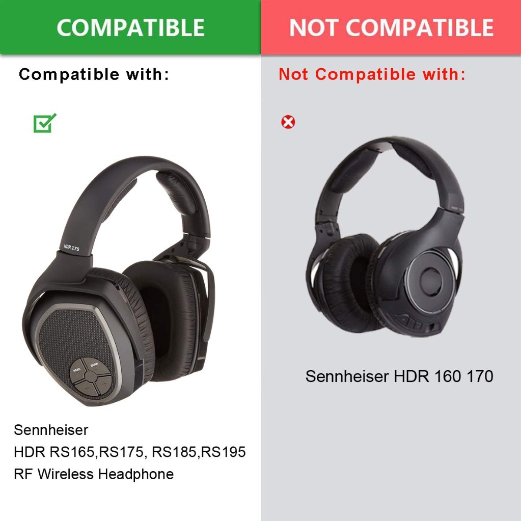 Đệm Tai Nghe Thay Thế Cho Sennheiser HDR165 HDR175 HDR185 HDR195 HDR RS165 RS175 RS185 RS195 RF