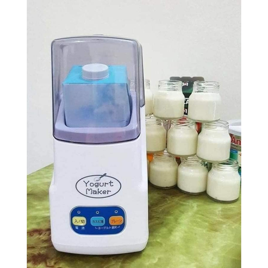 [BẢO HÀNH] Máy Làm Sữa Chua Yogurt Maker 3 Nút Chất Lượng Nhật Bản, Có 2 Chế Độ Sữa Chua Uống Và Sữa Chua Đặc