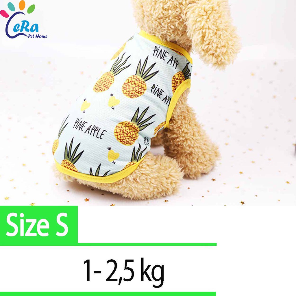 Áo Thun Trái Dứa Cute Cho Thú Cưng (Áo 031)