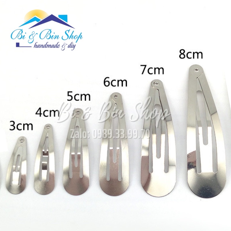 Gói 10-20 Cái Kẹp Bẻ Hình Giọt Nước Làm Kẹp Tóc, Phụ Kiện Tóc