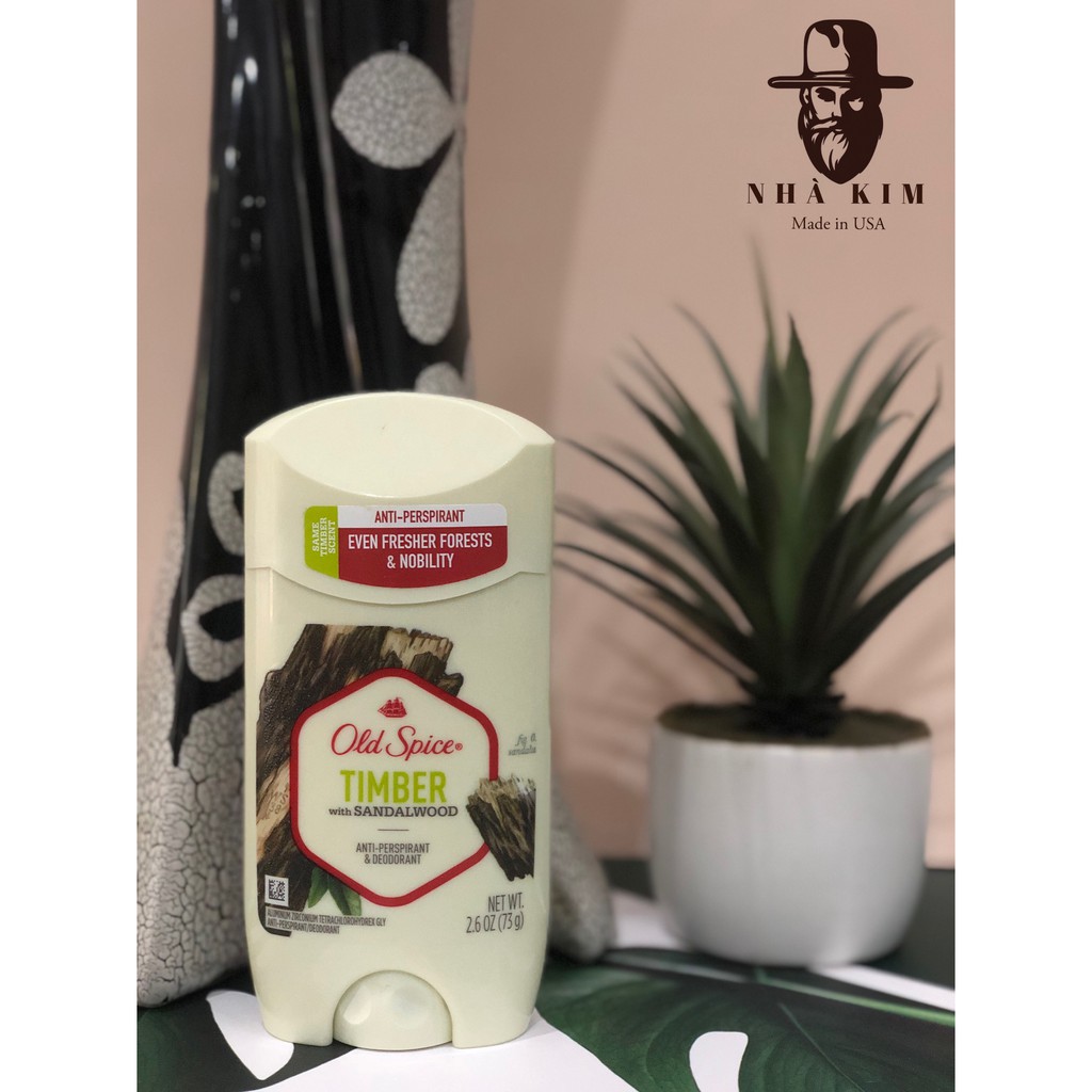 Lăn khử mùi Old Spice Timber (Ruột trắng) 73gr Chính hãng P&G Mỹ