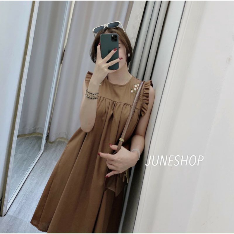Váy đũi sát nách thêu hoa chữ nữ