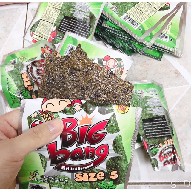 Lốc 24 gói *2g/ gói rong biển Big Bang thái lan