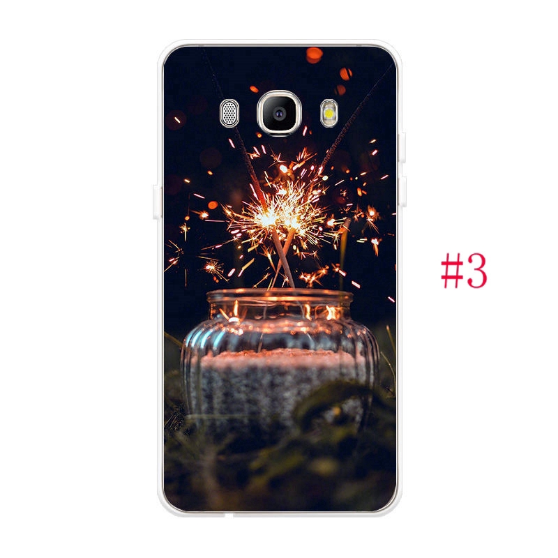 Ốp lưng TPU mềm cho Samsung Galaxy J3 J5 J7 2015 2016 Chai phát sáng Hoa văn