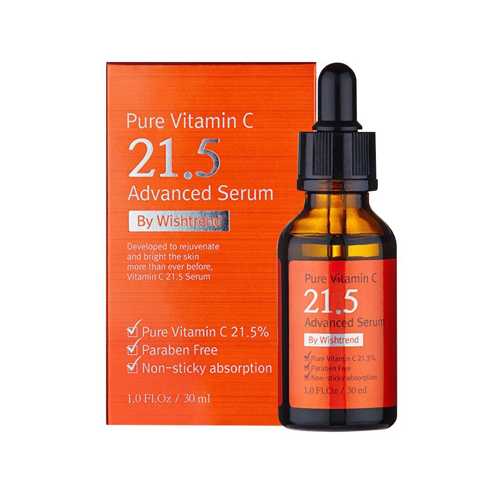 Tinh Chất Vitamin C Giảm Thâm Sáng Da By Wishtrend Pure Vitamin C 21.5 Advanced Serum 30ml