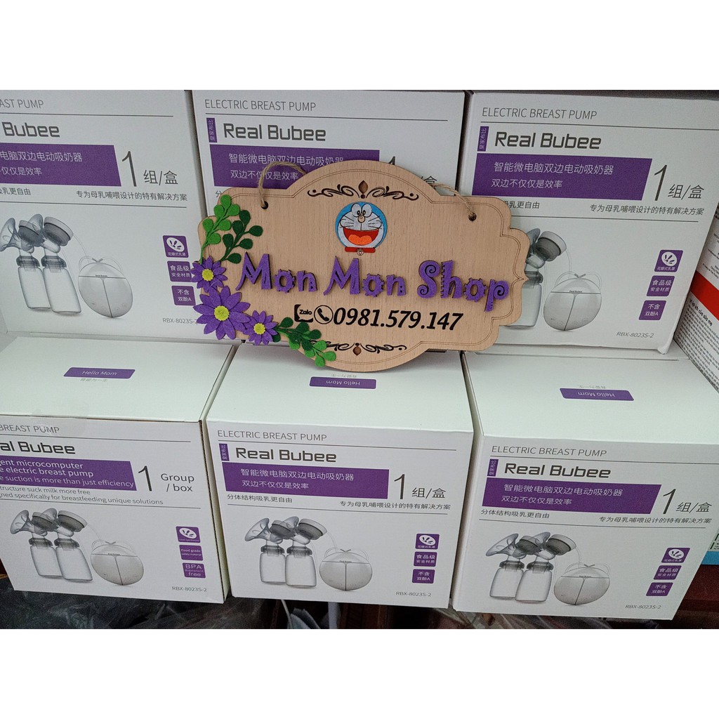 (Loại 1) Combo 5 máy hút sữa điện đôi real bubee/Realbubee