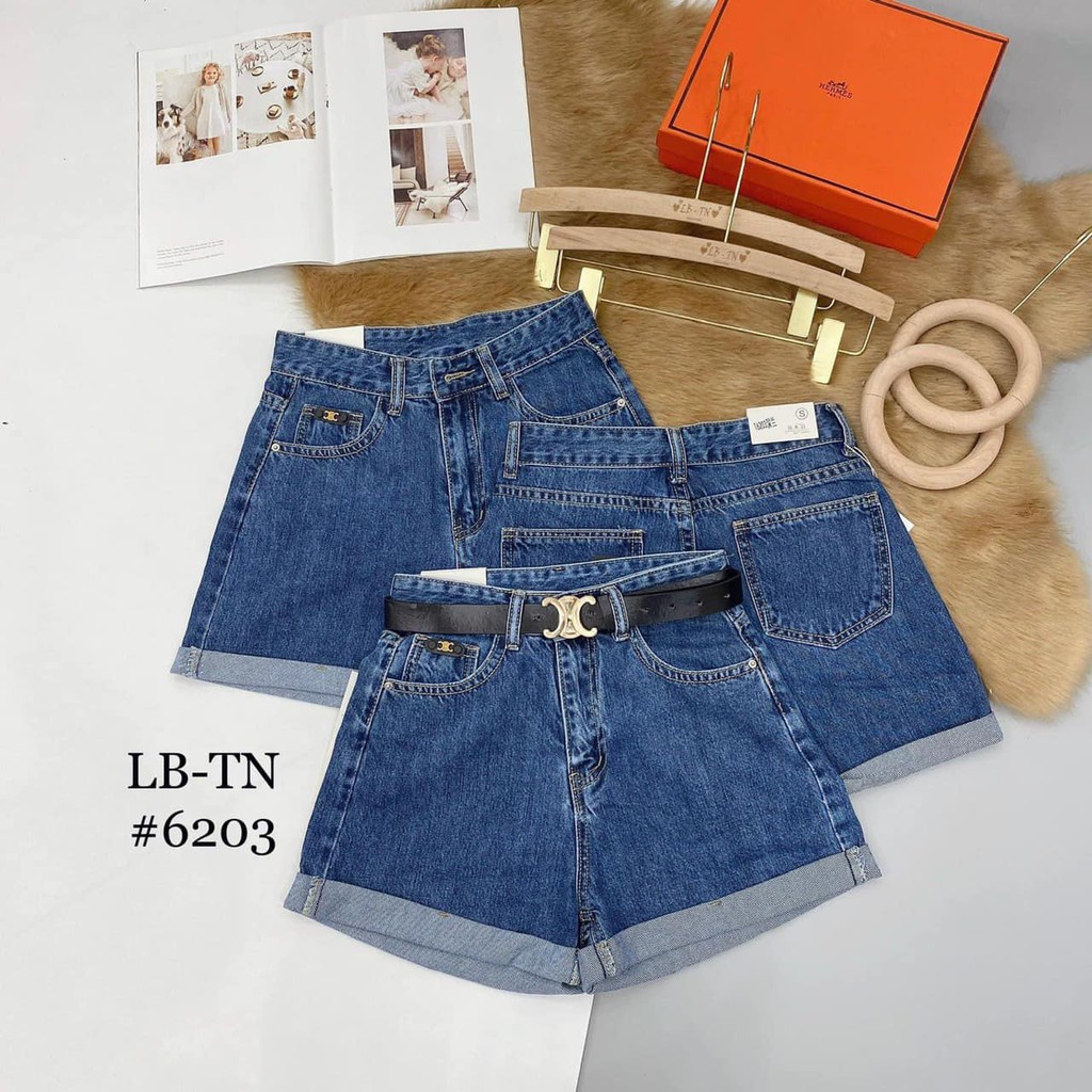 Quần sooc jeans 3 màu VÂN gấu kèm đai mã 380 (kèm ảnh thật,video) | BigBuy360 - bigbuy360.vn