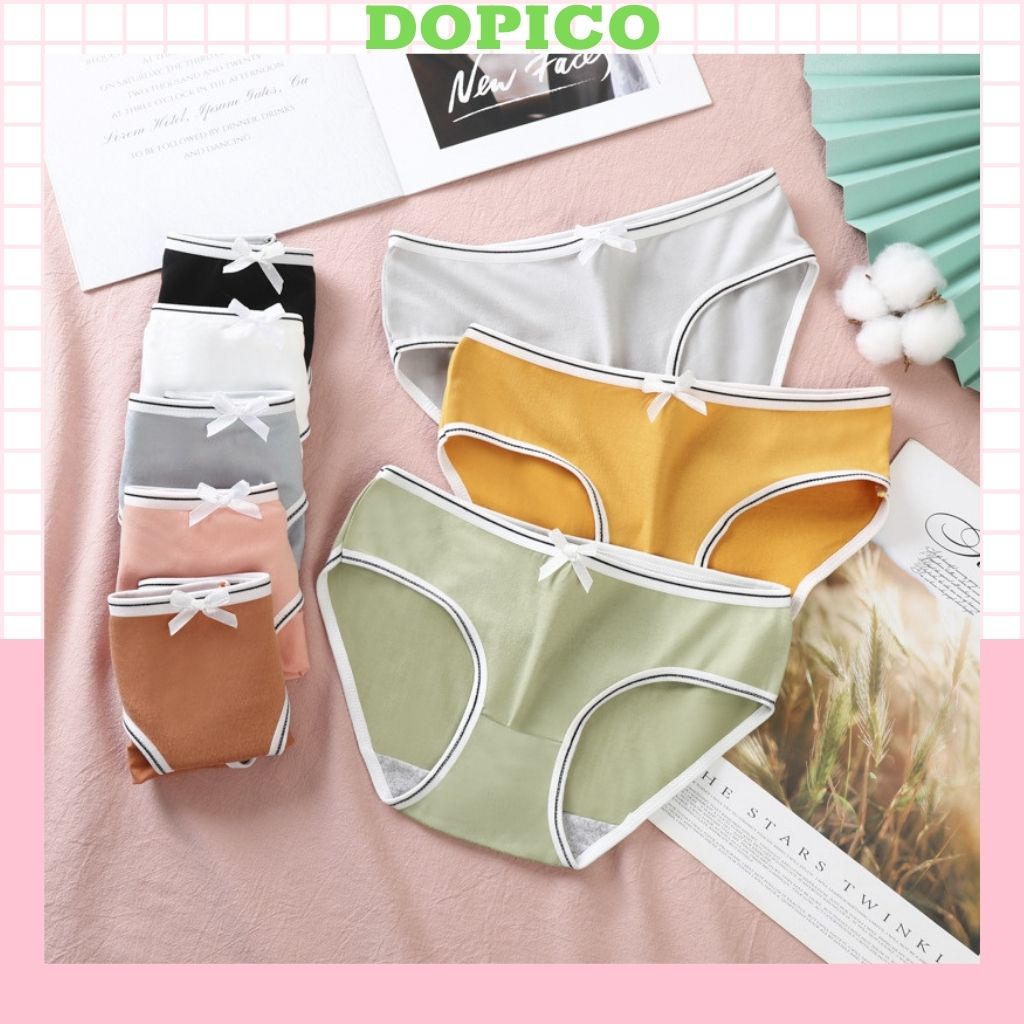 Quần lót nữ tôn dáng đính nơi gợi cảm sexy, Quần chíp nữ kháng khuẩn DOPICO B02