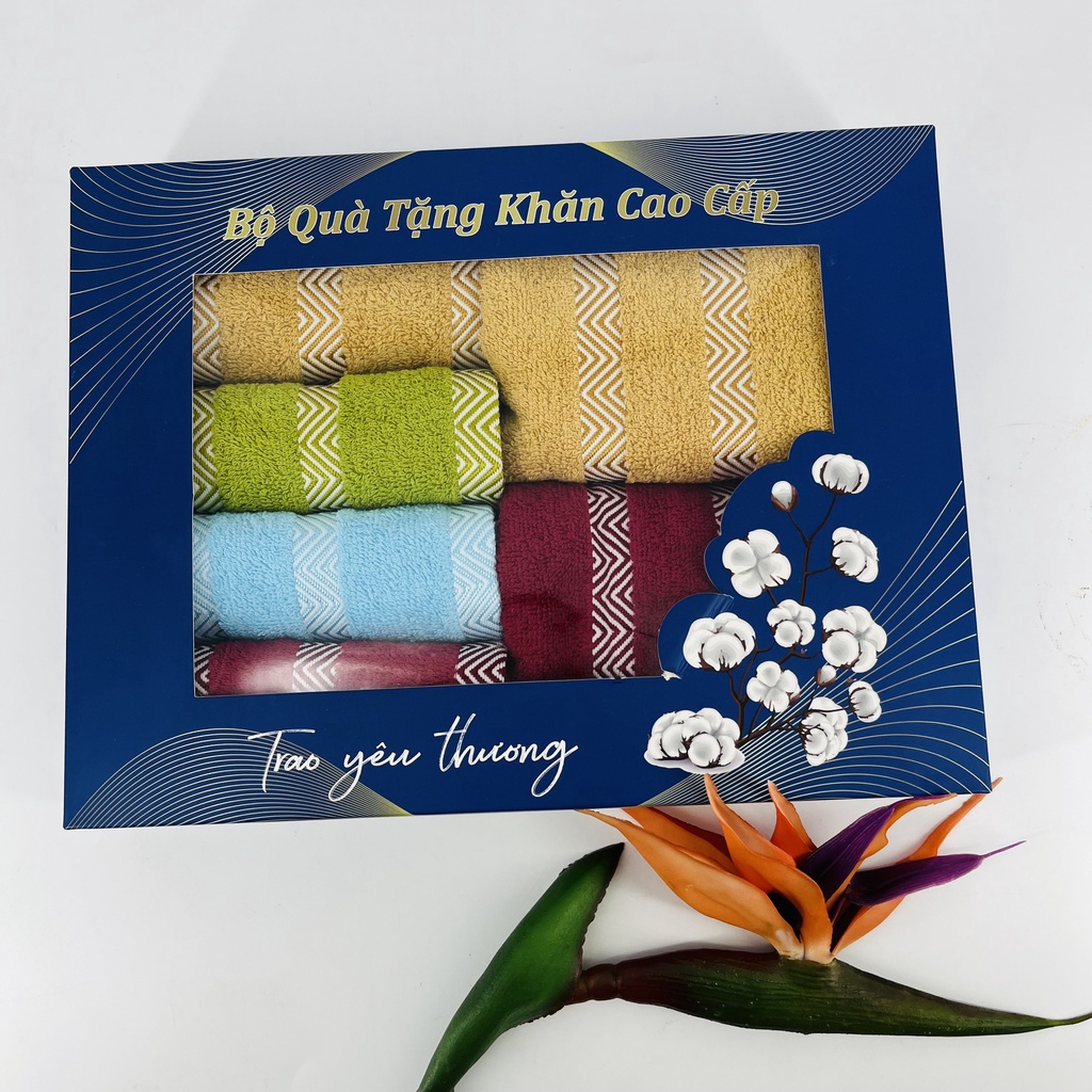 Bộ Quà Tặng 6 COMBO Khăn Tắm Cotton Thiện Phú Bộ 387, Khăn Tắm Cao cấp Tiện Lợi Freeship