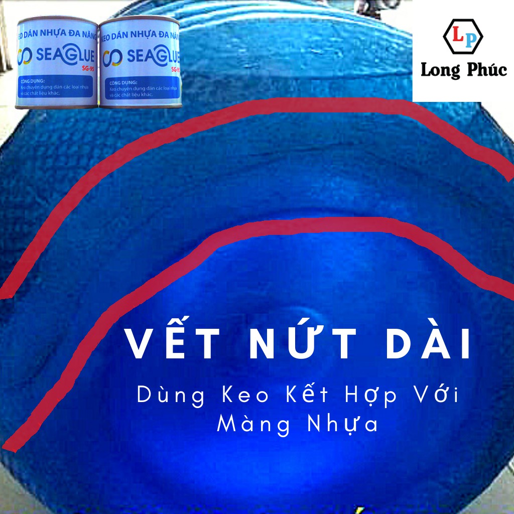 Keo Dán Bình Nước 💖FREESHIP💖 Keo dán bình nhựa PET 20L ,Trong Suốt, Chịu Nước, Dính Chắc| Lọ 300gr|Long Phúc Shop