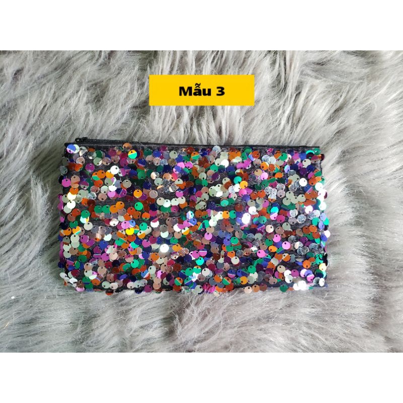 Túi đựng mỹ phẩm có dây kéo tiện lợi chính hãng từ nhiều thương hiệu size 25cm×15cm