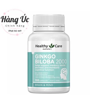 Bổ Não Ginko Biloba Healthy Care - Cải Thiện Tuần Hoàn Máu Não Và Hồi Phục Trí Nhớ