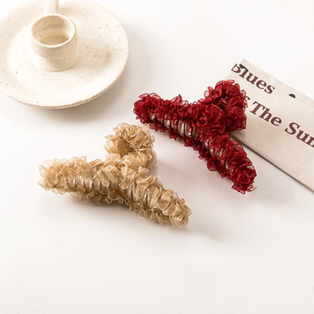 NICKOLAS Kẹp Tóc Càng Cua Bằng Nhựa Màu Sắc Thanh Lịch