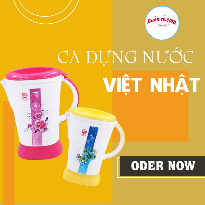 Ca nhựa, bình nhựa đựng nước (MS: 6067) Việt Nhật có tay cầm tiện lợi, thiết kế hiện đại – Buôn rẻ 01395