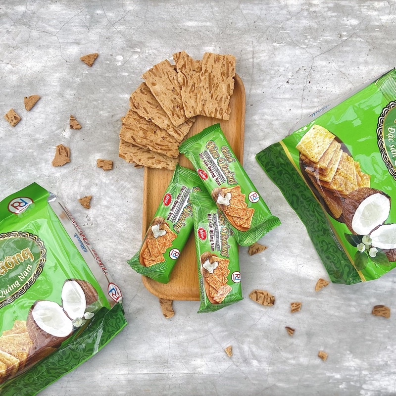 Bánh dừa nướng Phúc Đạt đặc sản Quảng Nam 180g/1goi loại Đặc Biệt Ngon