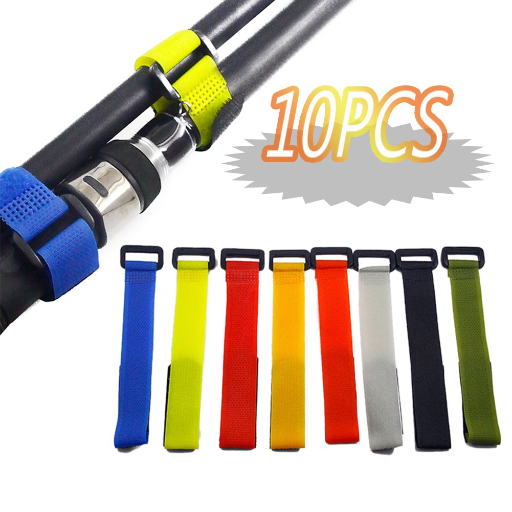 Set 10 Dây Cột Cần Câu Cá Có Thể Tái Sử Dụng Tiện Lợi