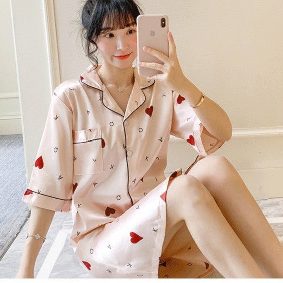 [Mã FAMANU94 giảm 10% đơn 0đ] Đầm Ngủ Lụa Dễ Thương 💅 Đầm Mặc Nhà Lụa Băng IVY133