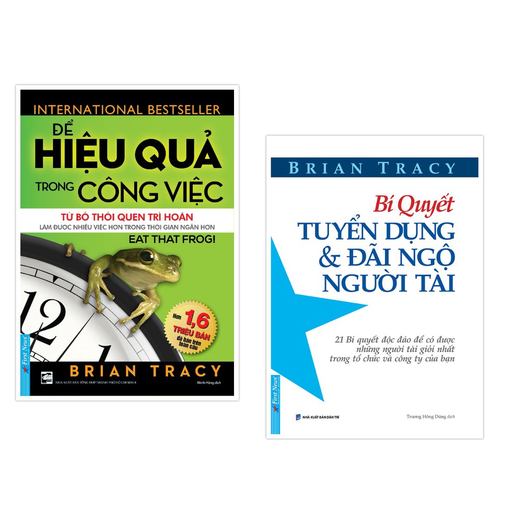 Sách - Combo Để Hiệu Quả Trong Công Việc + Bí Quyết Tuyển Dụng &amp; Đãi Ngộ Người Tài - First News  - FIN