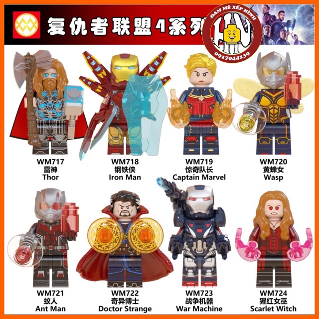 Đồ chơi xếp hình - Minifigure Marvel - Suit film Endgame - Hàng cao cấp - WM6063 - Ảnh shop !