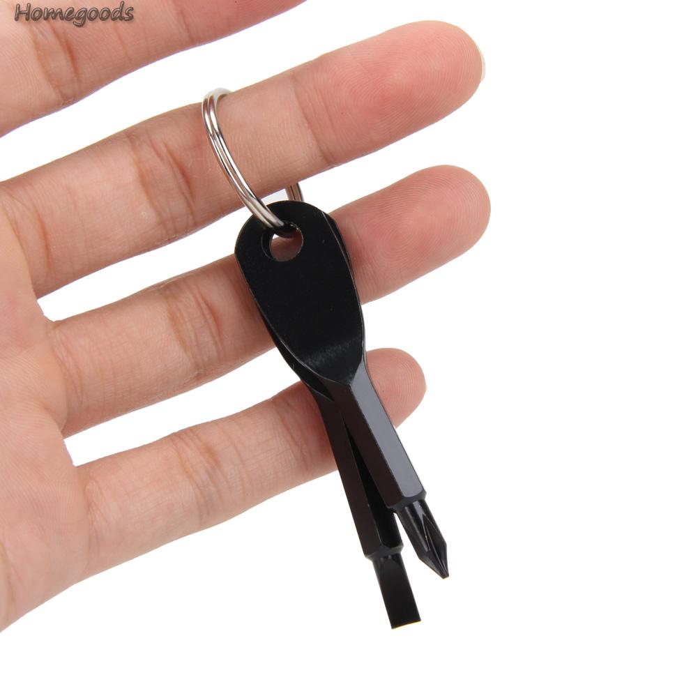 Móc khóa gắn 2 chìa tua vít mini bỏ túi tiện lợi | BigBuy360 - bigbuy360.vn