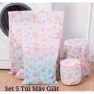 💥SÉT TÚI LƯỚI GIẶT ĐỒ 5 CHI TIẾT LOẠI HÌNH HOA